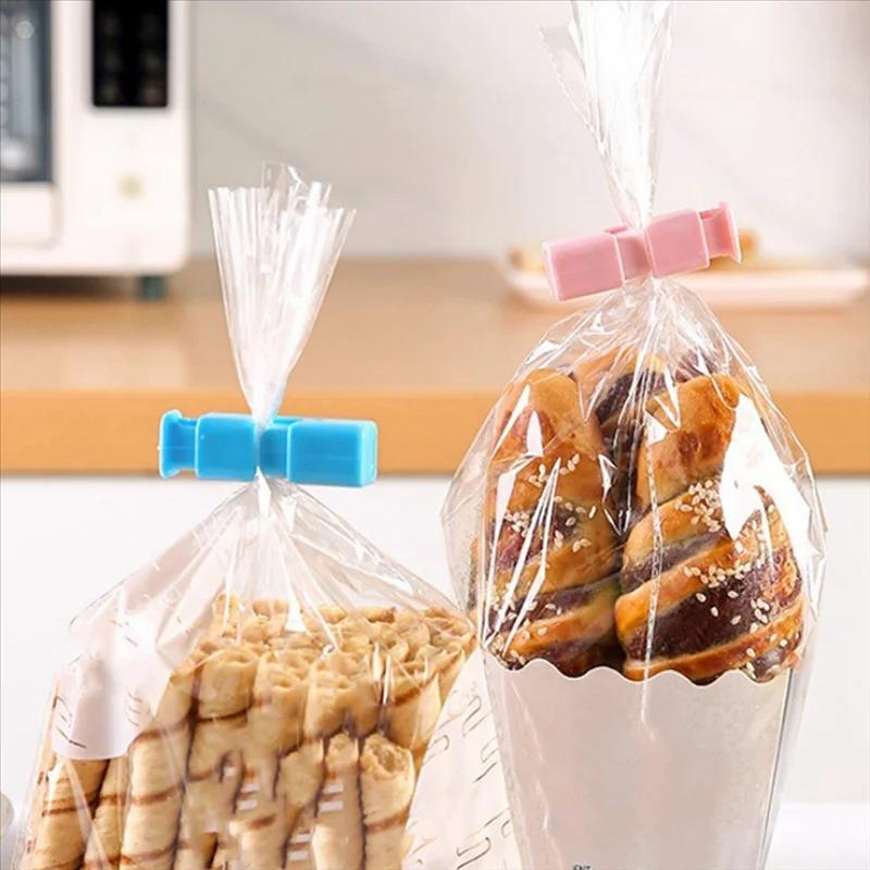 10/20 шт. Зажимы для запечатывания продуктов, многоразовые кухонные зажимы для запечатывания пластиковых пакетов для закусок, портативный зажим для организации продуктов на кухне