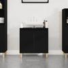 VidaXL Black Sink Cabinet 58x33x60 Cm Engineered Wood 821253