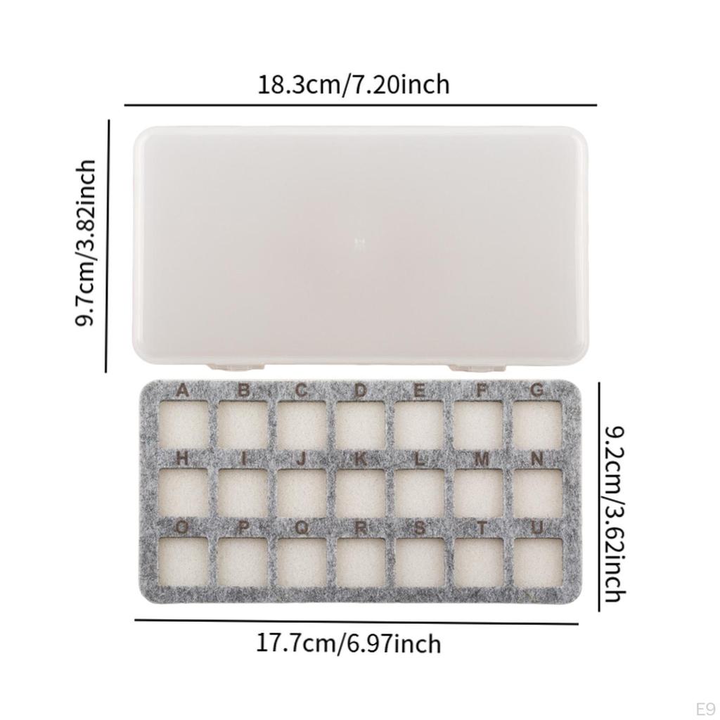 Bead Storage Mat 21 Grids with Box Lightweight Beads Organizer for Small Items Arts and Crafts