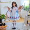 Children's Day Blue Alice Dreamwalking Maid Dress Wonderland Princess Dress Pastoral Performance Dress
