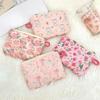 Ins Style Flower Coin Purse Cartoon Rabbit Clutch Bag Lipstick Earphone Sundries Storage Bag Wallet Pouch Mini Makeup Bag