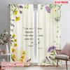 2pcs 2D Flat Printing Curtain Vintage Botanical Floral Fabric Without Electricity All Season Party & Holiday Decor Perfect for