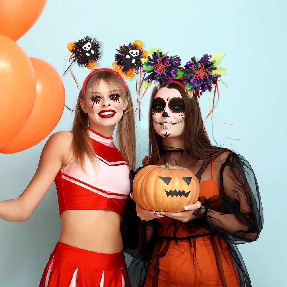 Pumpkin Halloween Hairbands Skull Bat Skeleton Headband Funny Halloween Hair Hoop Festival Party