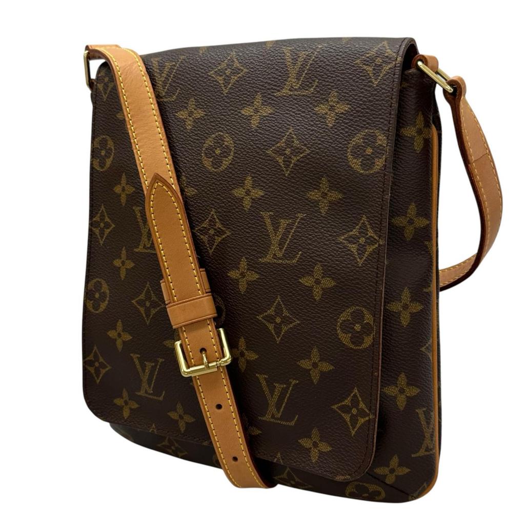 LOUIS VUITTON Mudget Salsa M51258 Shoulder Bag Brown Women used