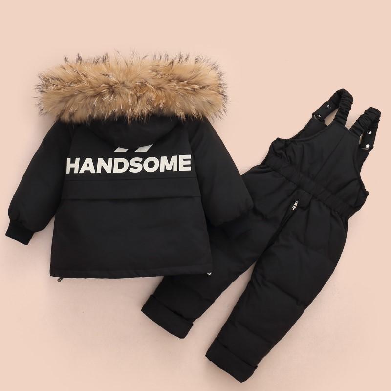 Пуховик, однотонный свитер на молнии, комплект детской пуховой куртки, комбинезон для маленьких мальчиков и девочек