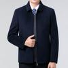 Double-sided Cashmere Jacket Men's Winter Lapel Thickened Wool Coat Middle-aged Dad Wear Business Woolen Short Coat