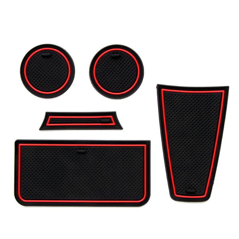 Противоскользящий коврик для паза под стакан для Lada KALINA, нескользящий коврик, аксессуары, накладка на дверь, 5/12 шт., ПВХ-подставка