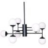 Suspension - DKD Home Decor - Verre Noir - 80x80x60 Cm - Métal - Contemporain
