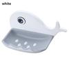 Soap Dish Storage Soap Rack Drain Soap Box No Drilling Whale Shaped Soap Holder Cartoon Whale