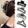 Женская заколка для волос с противоскользящими зубцами, сильным захватом, в виде акулы, большого размера, зажим для волос на затылок, аксессуары для волос