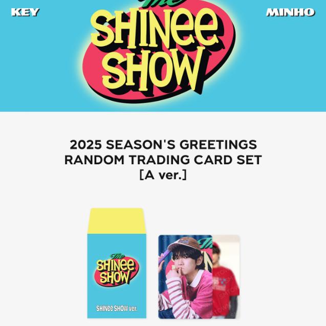 Предварительный заказ случайной коллекционной карточки SHINee 2025 Season's Greetings