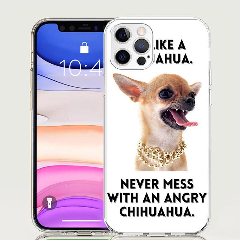 Чехол для телефона с щенком чихуахуа и чашечными собаками для Apple iphone 16 15 14 13 12 Mini 11 Pro Max 16E X XS XR 7 Plus 8 + SE 2020 Tren