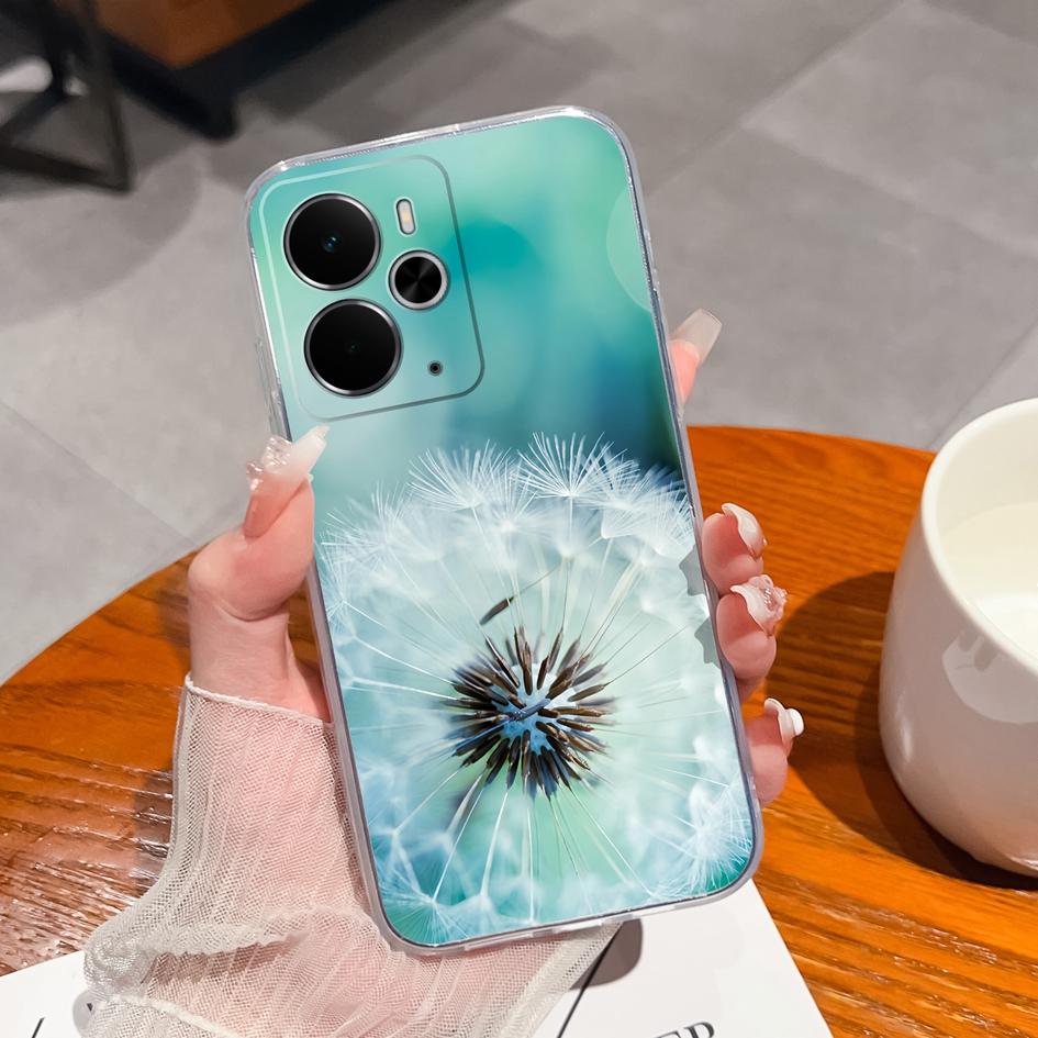 For Oppo Find X5 X2 X3 R11 R15 K3 K7 K9 Realme 14 Phone Covers Beautiful Fruit Pattern Transparent Silicone Shockproof Protection Cases For Oppo Shell