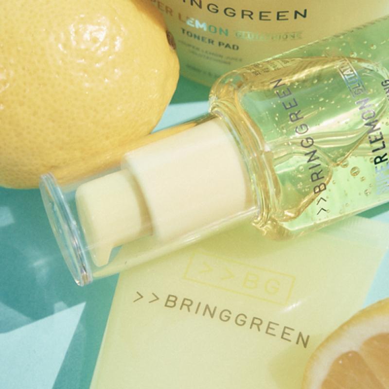 BRING GREEN [новый] Ночной пакет Bring Green Super Lemon Glutathione 100 мл, проект + шпатель 