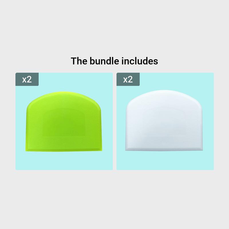 1pc Plastic Cake Cream Spatula, Dough Knife, Butter Scraper with Plain Smooth Edge, Baking Tools