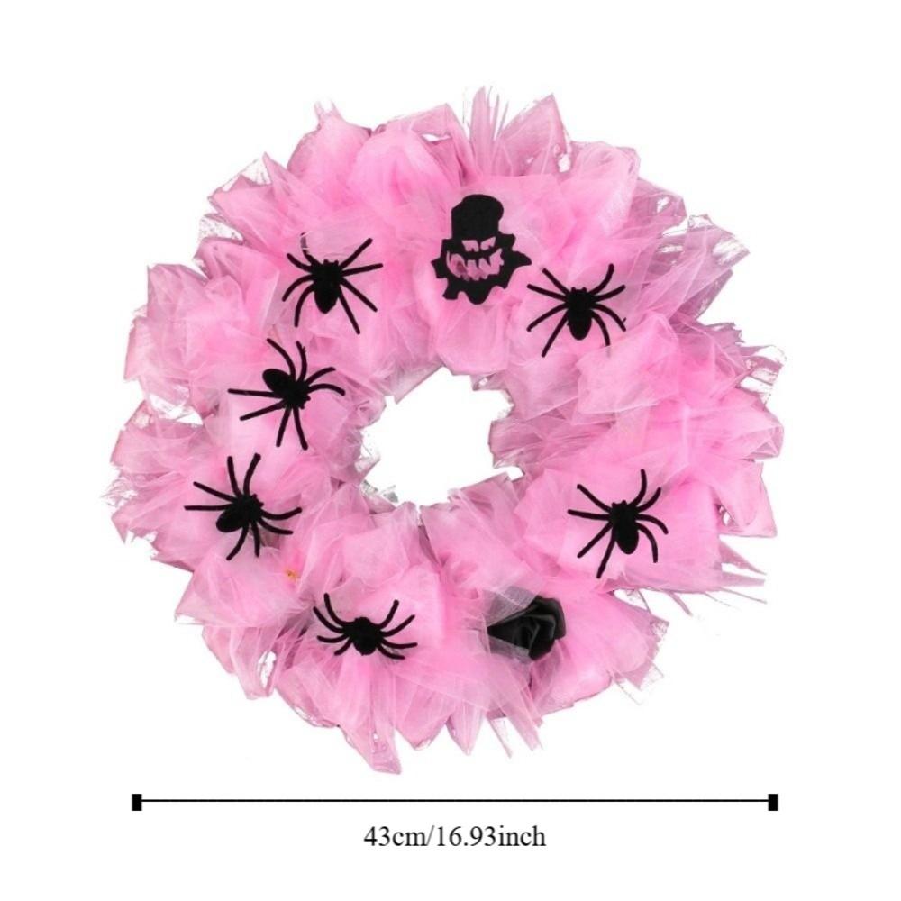 Mesh Halloween Decorations 16.9inch Door Garland Hanging New Halloween Spider Garland  Party