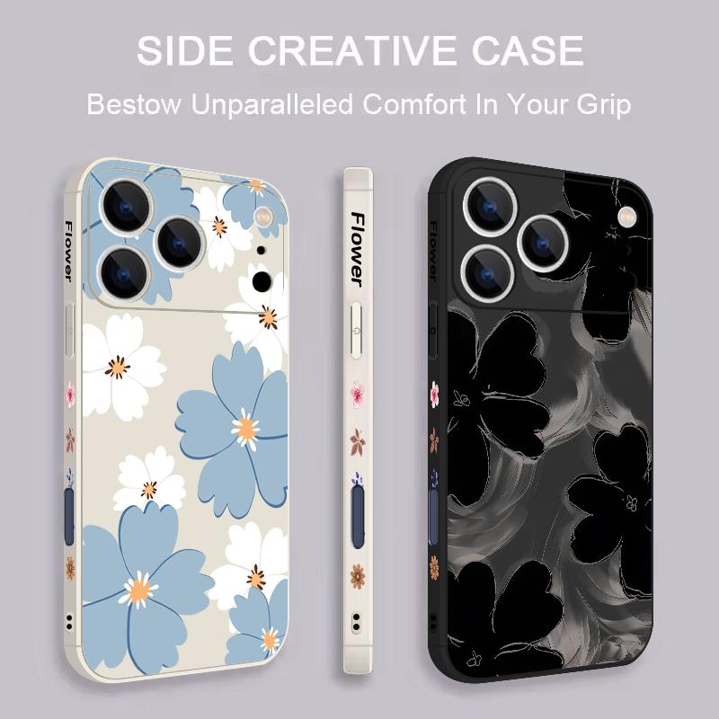 Чехол для iPhone 17 Pro Max с рисунком из мультяшных ромашек, магнитный, для Magsafe, мягкая накладка для iPhone 16 15 14 13 Pro Max 17E 16E