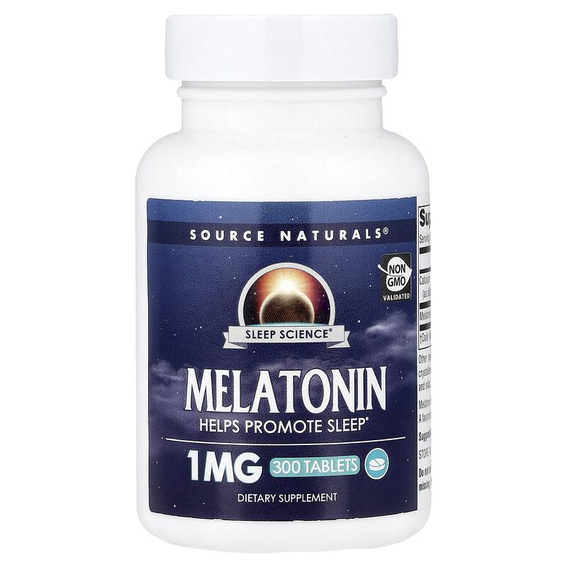 Sleep Science®, Melatonin, 1 mg , 300 Tablets