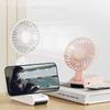 Display Screen Small Electric Fan Phone Stand Portable Desk Fan Cooling Fan Household Dormitory