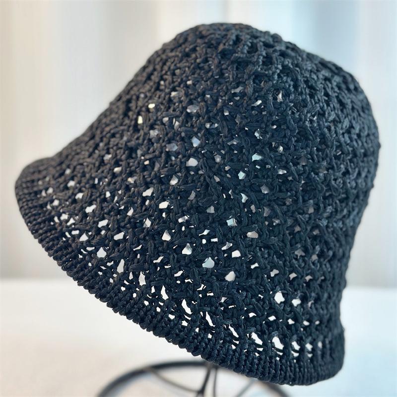 Летняя шляпа-ведро с открытым верхом, женская дышащая шляпа, солнцезащитная шляпа с козырьком, модная шляпа-ведро для путешествий, шляпа от солнца