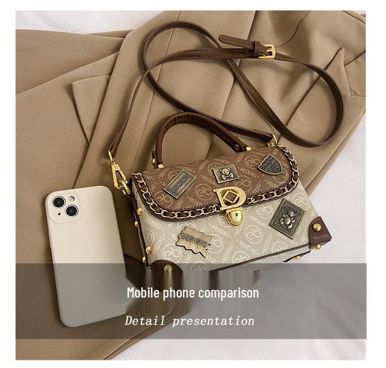 Женская премиальная ретро-роскошная сумка кроссбоди - Европейский и американский стиль, высококлассный значок, маленькая сумка-бестселлер