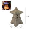 Solar LED Pagoda Lantern for Balcony Garden, Outdoor Statue Light, Japanese Resin Landscape, Decorative Lamp Ornament