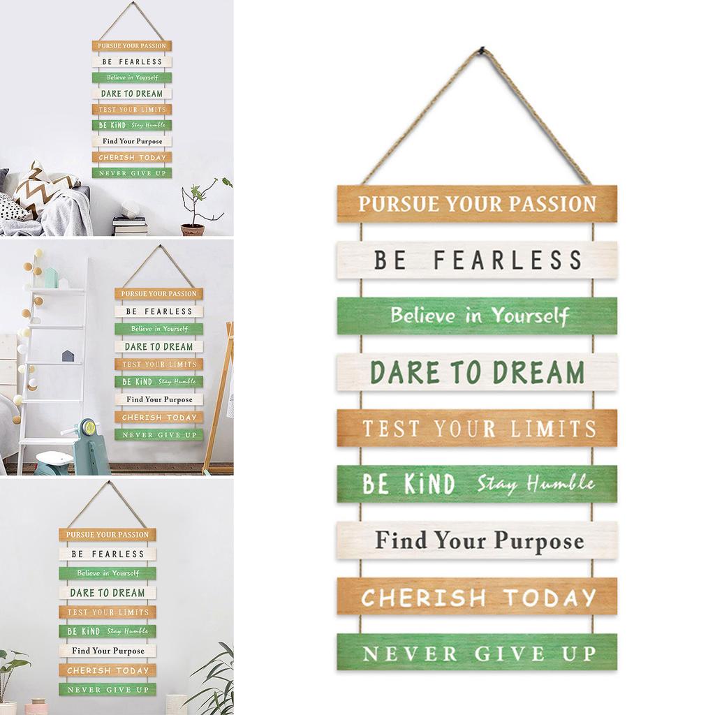 Вдохновляющая деревянная табличка Мотивационное деревянное настенное искусство Воодушевляющие высказывания для украшения дома, офиса и класса
