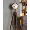 Antique Wooden Tripod Floor Clock 40 Inch - Vintage Nautical Style Decorative Timepiece for Elegant Home & Office Decor