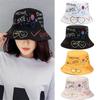 Panama Graffiti Letter Summer Harajuku Fisherman Hat Bucket Hat Hip Hop Cap