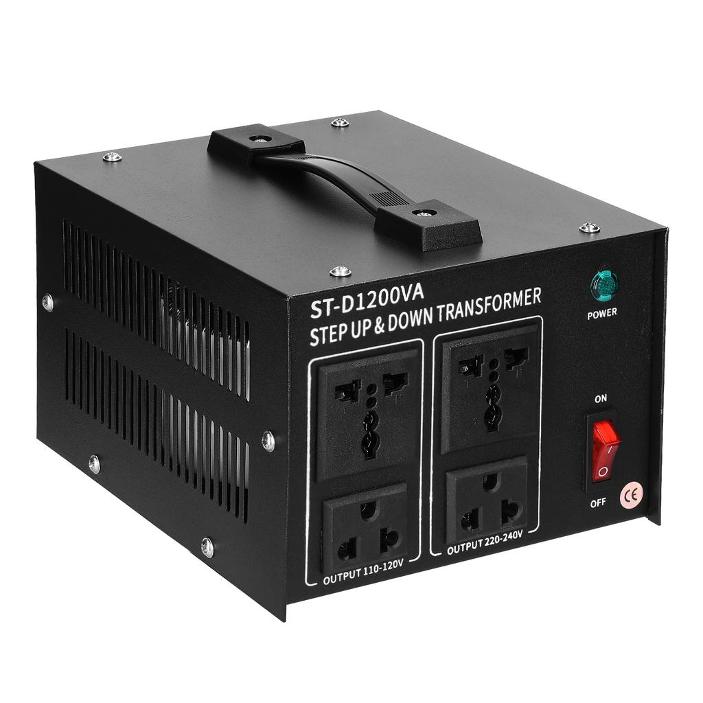 Step Up&Down Transformer Compact Size Voltage Converter 1200VA Portable Home Electrical Appliances