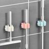 1Pack Mop Broom Holder Rack Grippers Clips Wall Mount Home Appliance Multi-Purpose Hooks Kitchen Bathroom Organizer