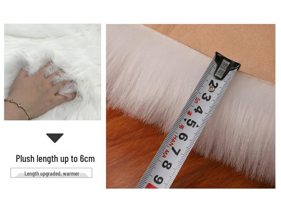 Minimalist Long-Pile Rug: Living Room & Bedroom Carpet, Coffee Table Floor Mat, Sofa Cushion.