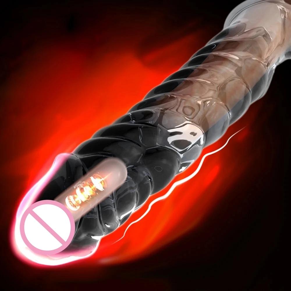 Товары для взрослых Секс-игрушка Рукав Вибратор Кольцо для пениса Прозрачный Многоразовый Рукав для пениса Кольцо для члена Удлинитель Увеличитель пениса