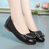 Модные женские туфли-бини AIYUQI 2025 Осень Новые Натуральная кожа Плоские Повседневные туфли Женские Круглый носок Большой размер 41 42 43 Нескользящие Туфли для мамы