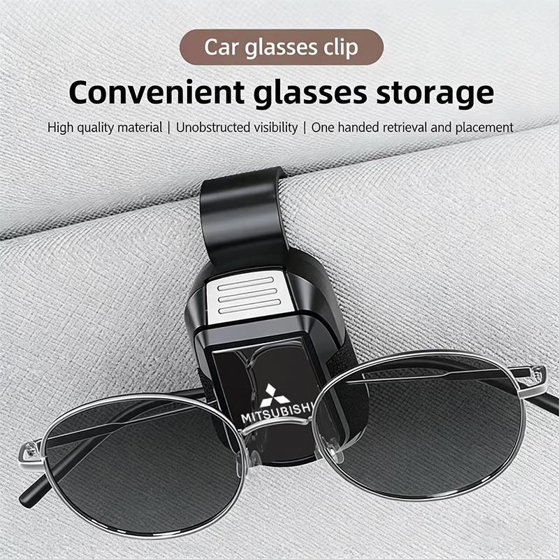 Mitsubishi Car Glasses Sunglasses Storage Clip Sun Visor Clamp For Mitsubishi Triton Ralliart Star Mirage Jinxuan Galant Xpander