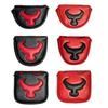 Golf Head Cover Putter Cover for Mallets, for Small Mallets, Compatible with Odyssey 2-ball TaylorMade Spider Putter, with Magnet BULL