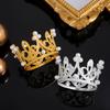 Mini Crystal Princess Crown Cake Topper for Girls' Birthday Dress-up