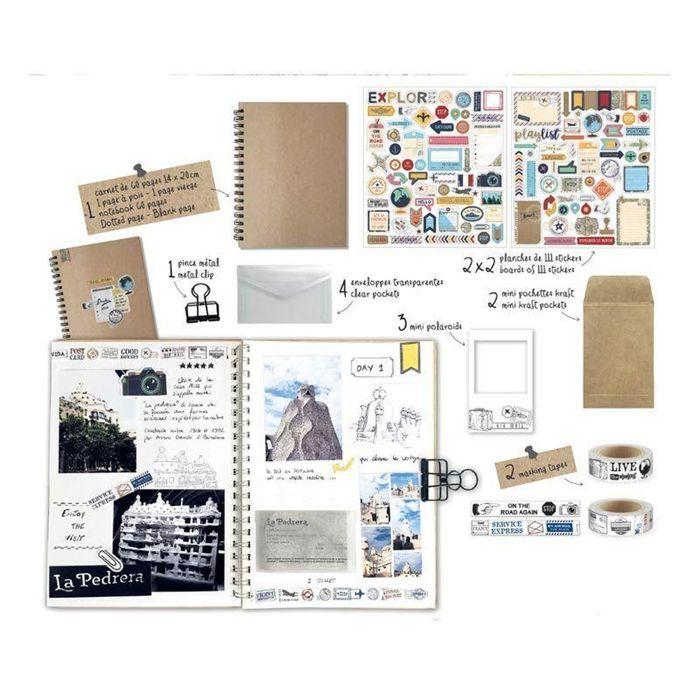 2 Kits Travel Journal 20 X 14 Cm