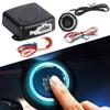 One Key Start Key Switch Autostart Car Start Stop Button 12V Car Alarm System Engine System Push Button Keyless Entry System