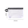 Transparent Mesh Storage Bag Zipper Coin Purse Travel Organizer Lipstick Makeup Bag File Bag ID Credit Card