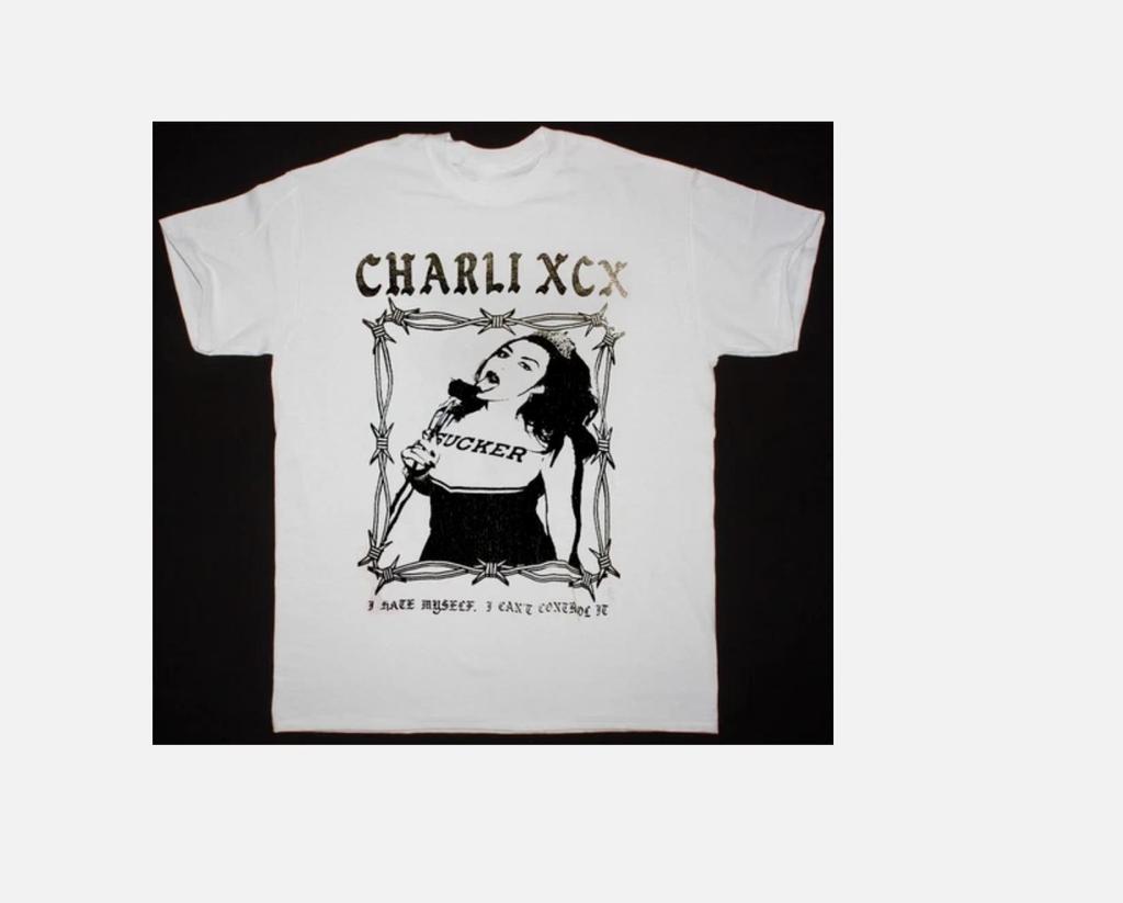 НОВАЯ футболка с коротким рукавом Charli XCX Band, хлопковая, белая, все размеры, унисекс