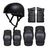 7-Piece Children's Protective Gear Set - Roller Skating Helmet, Knee And Elbow Pads For Skateboarding, Balance Biking, And Outdoor Sports