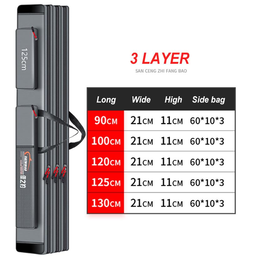 Портативная сумка для рыбалки со стальной проволокой, многоцелевая утолщенная водонепроницаемая прочная сумка для удочки, сумка для рыболовных снастей X277G