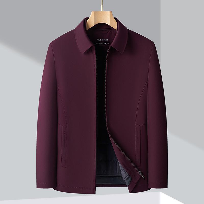 Middle-aged Thin Cotton-padded Jacket Dad's Quilted Jacket Jacket Middle-aged and Elderly Men's Cotton-padded Jacket