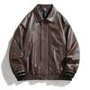 Spring PU Leather Jacket Loose Fit Jacket Short Leather Jacket
