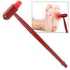 Rubber Head Massage Stick Wooden Handle Acupoint Hammer Handheld Body Massager  Daily