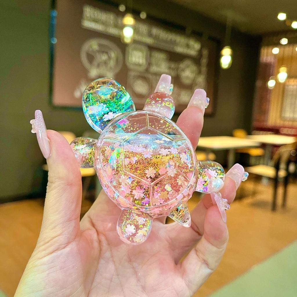 Large Glow Colorful In The Dark Glittering Turtle Figurine Perfect For Unique Occasions Gift