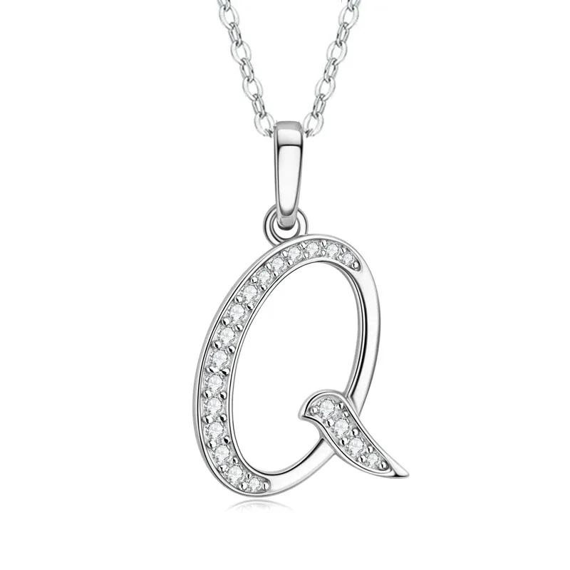 2025 New 26 Letter Zircon Necklace Design, Trendy English Pendant, Fashionable Temperament, High-end Personality, New Necklace