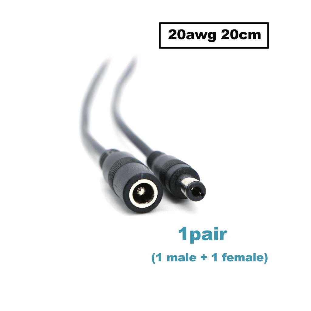 0.2M 0.18M 5.5x2.5MM 2-контактный DC Папа мама 22/20/18/16awg Разъем питания Штекер кабель Провод Питание Ремонтный кабель 5525 DC5525 Пигтейлы