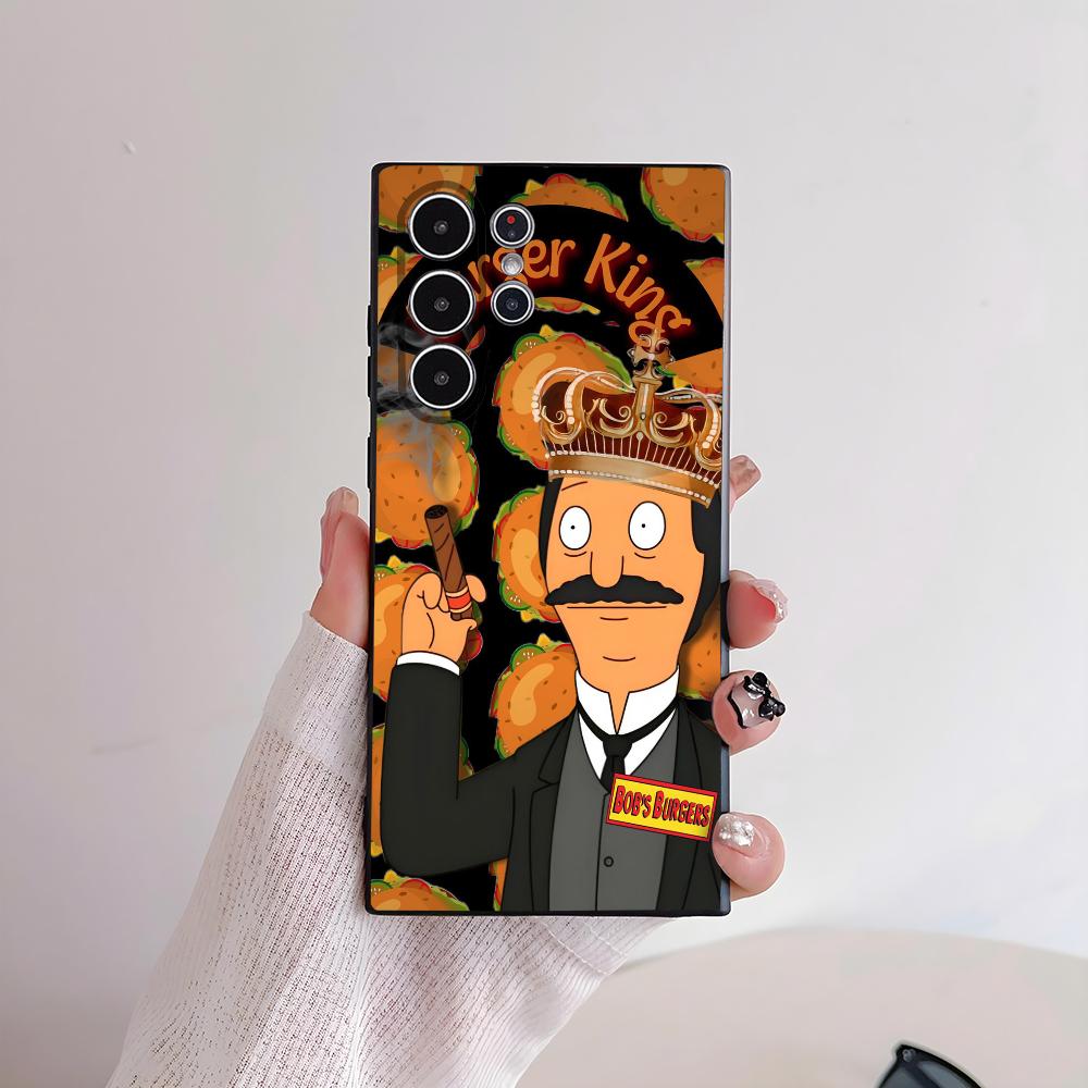 Мультяшный чехол для телефона B-Bobs Burgers для Samsung Galaxy S25 S24 S22 S23 Ultra S21 S20 Plus 5G Матовый Нескользящий Полное покрытие Мягкий чехол
